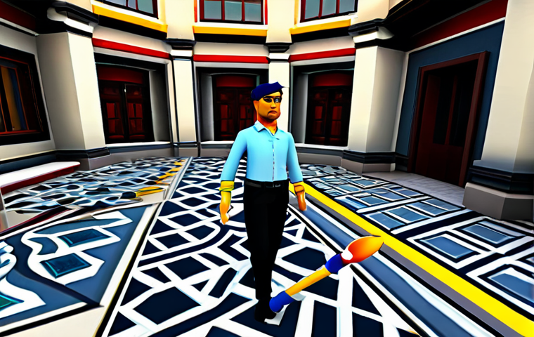 로블록스 크리에이터 수익 모델 - Thriving Roblox Avatar Shop**

"A bustling virtual storefront inside Roblox, showcasing various colo...